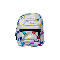 BooBoo Bag - Printed - Silver Metallic Hearts