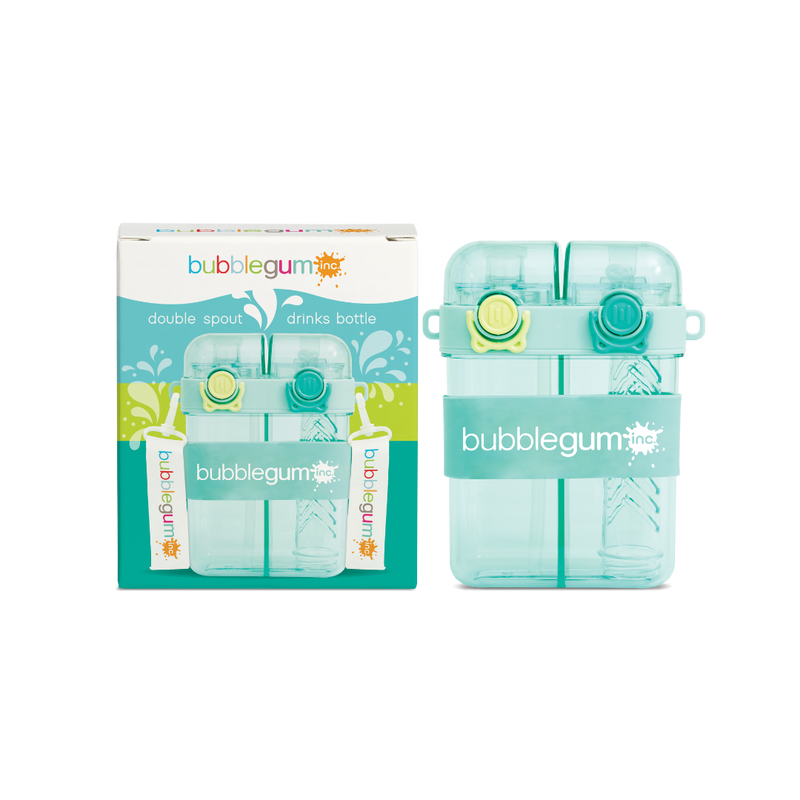 Bubblegum 760ml Kids Twin Spout Water/Juice Bottle - BLUE