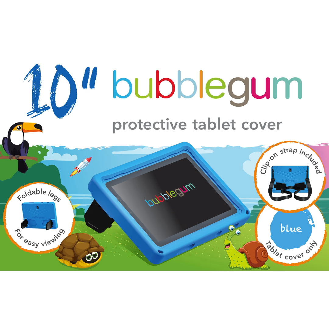 Bubblegum 10" Junior Tablet Festive Bundle - Blue