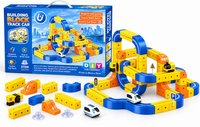 Magnetic Building Block Track Car Set 107 pcs