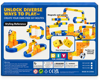 DIY Magnetic Building Block Track Car Set 169pc