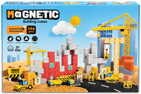 Magnetic Building Cubes construction site 146 pcs