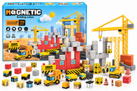 Magnetic Building Cubes construction site 146 pcs