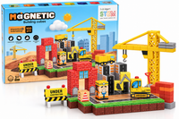 Magnetic Building Cubes construction site 100pcs