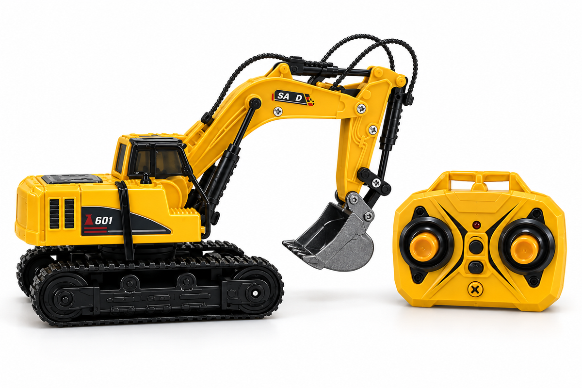 Alloy Remote-Controlled Excavator with Blue tooth connecting to your Phone