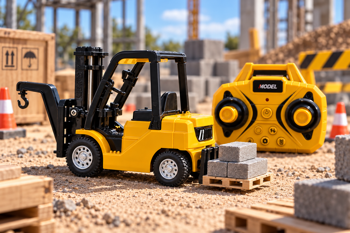 Alloy Remote-Controlled Forklift with Bluetooth functionality