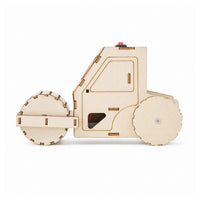 DIY Electric Road Roller STEM Wooden Assembly Kit