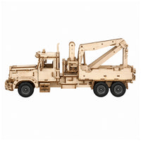 194-Piece DIY Wooden Assembly Excavator Model Kit