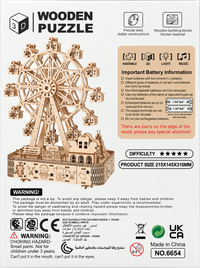 Wooden Music Ferris Wheel – DIY 3D Puzzle