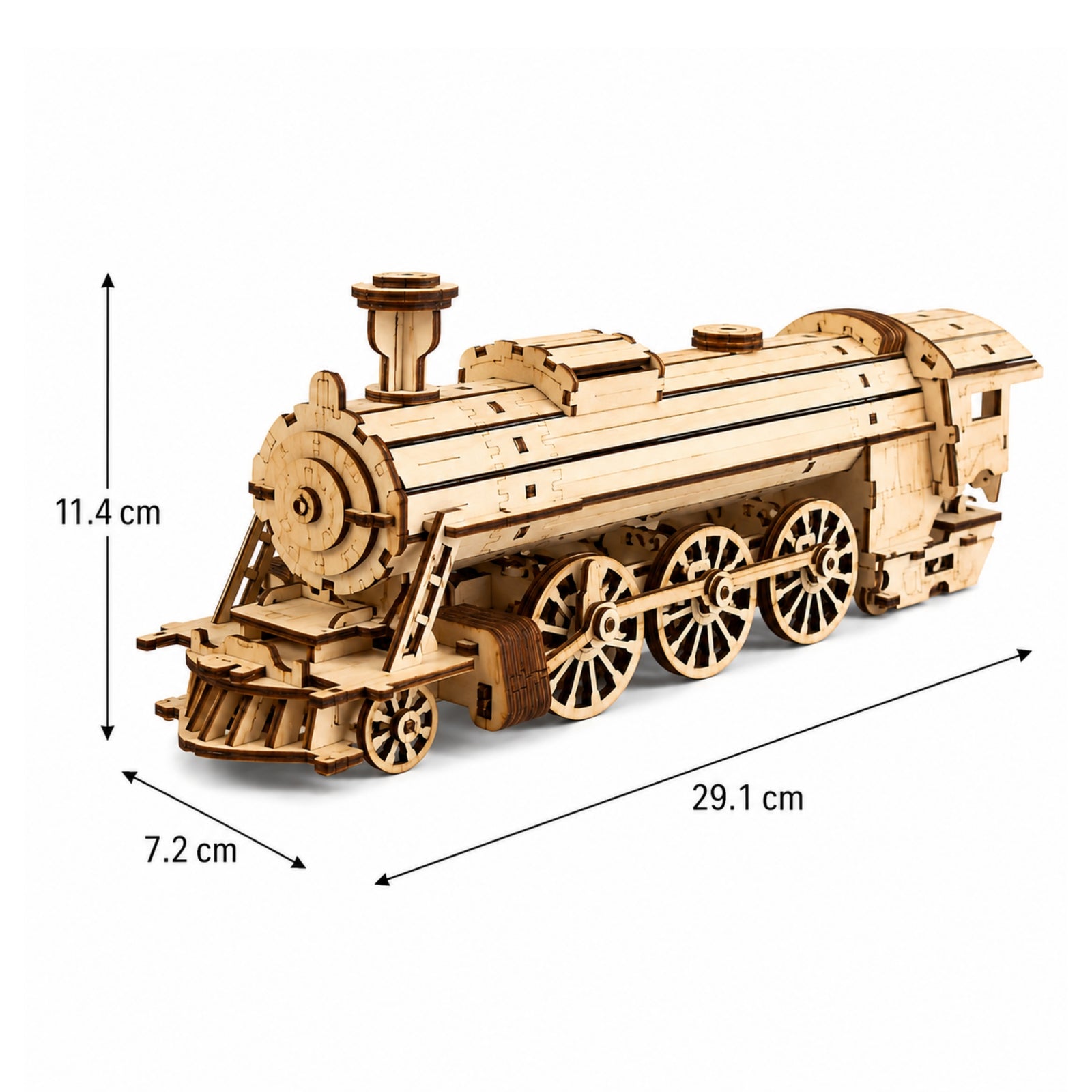DIY Wooden Assembly Locomotive Model Kit