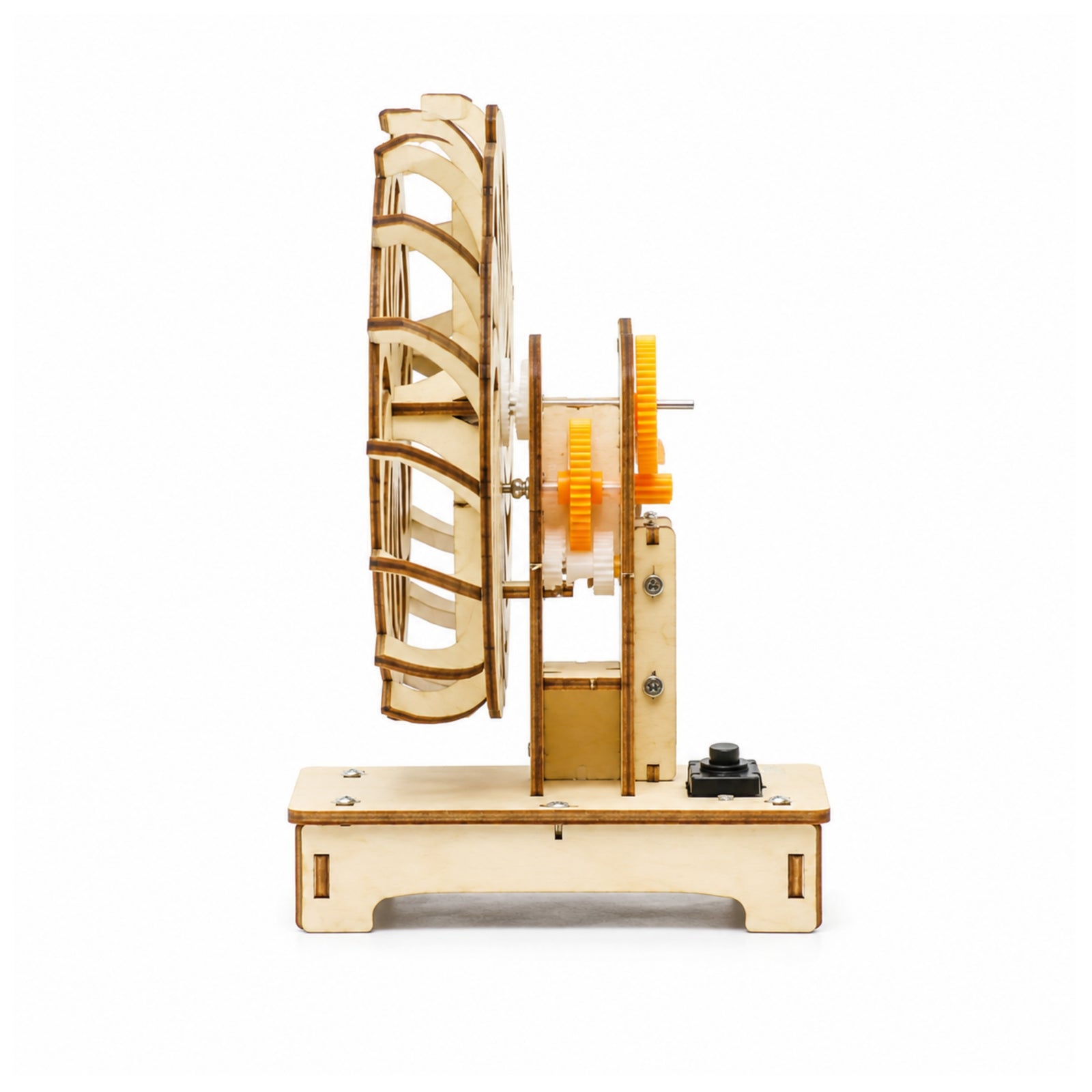 DIY Wooden Optical Illusion Wind Wheel STEM Assembly Kit