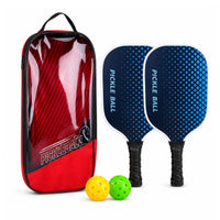 2-Player Pickleball Paddle Set with Balls & Carry Bag