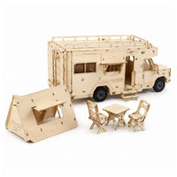 DIY Wooden Assembly RV Camper Model Kit