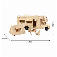DIY Wooden Assembly RV Camper Model Kit