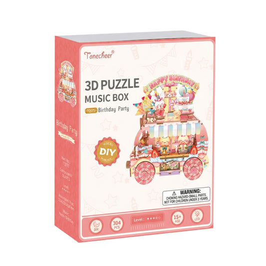 Birthday Party 3D Puzzle Music Box