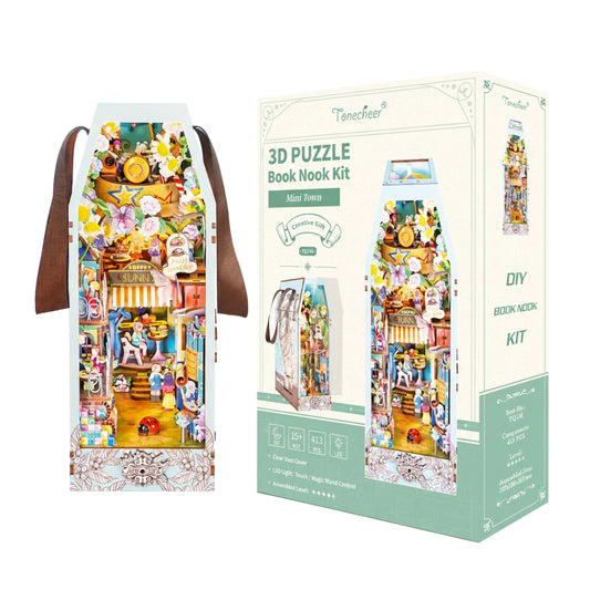 Mini Town 3D Puzzle Book Nook