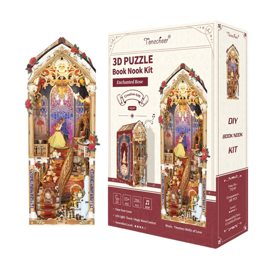 Enchanted Rose 3D Puzzle Book Nook