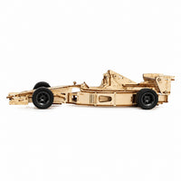 60-Piece DIY Wooden Assembly Equation Racing Car Model Kit