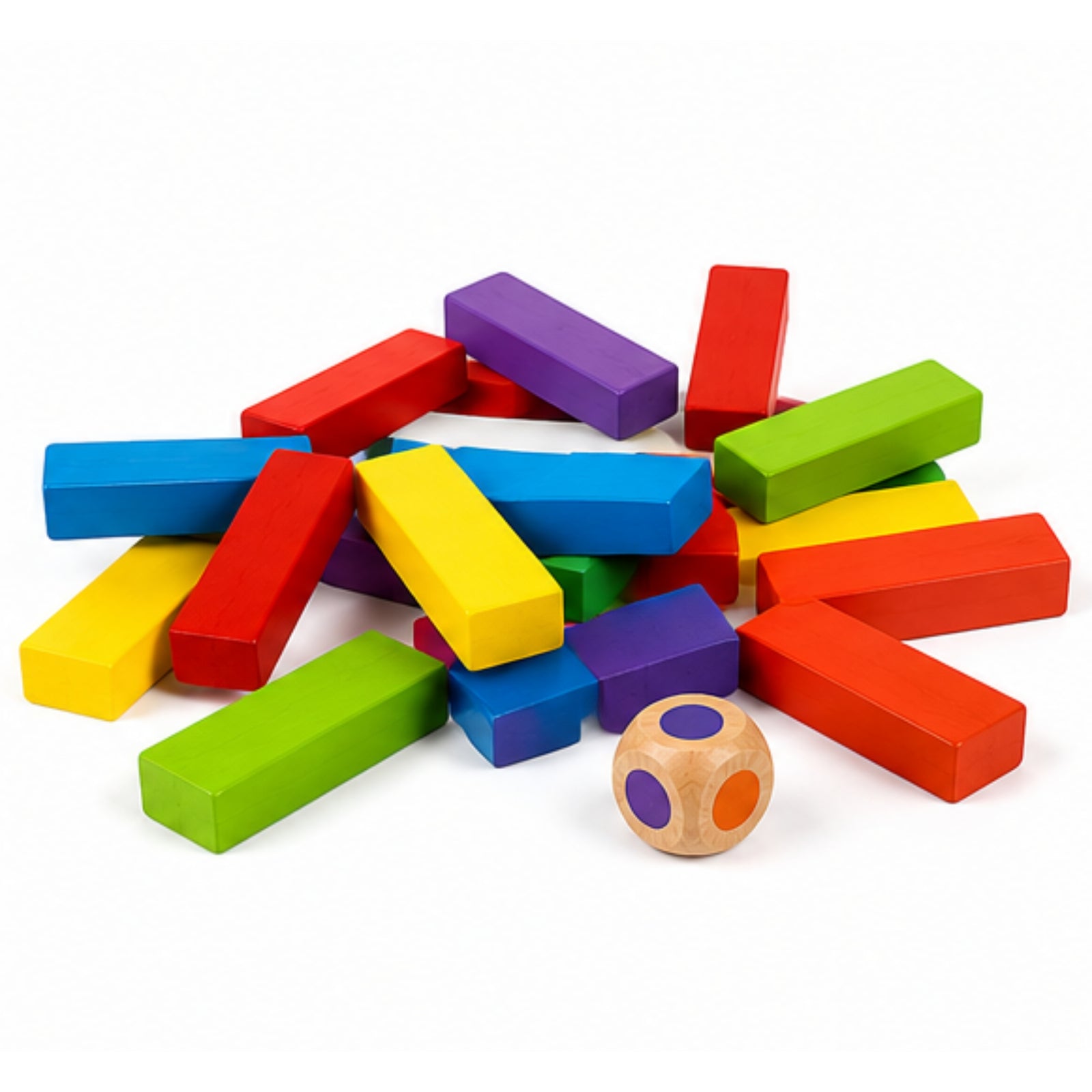 45-Piece Wooden Tower Building Game – Jenga
