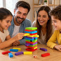 45-Piece Wooden Tower Building Game – Jenga