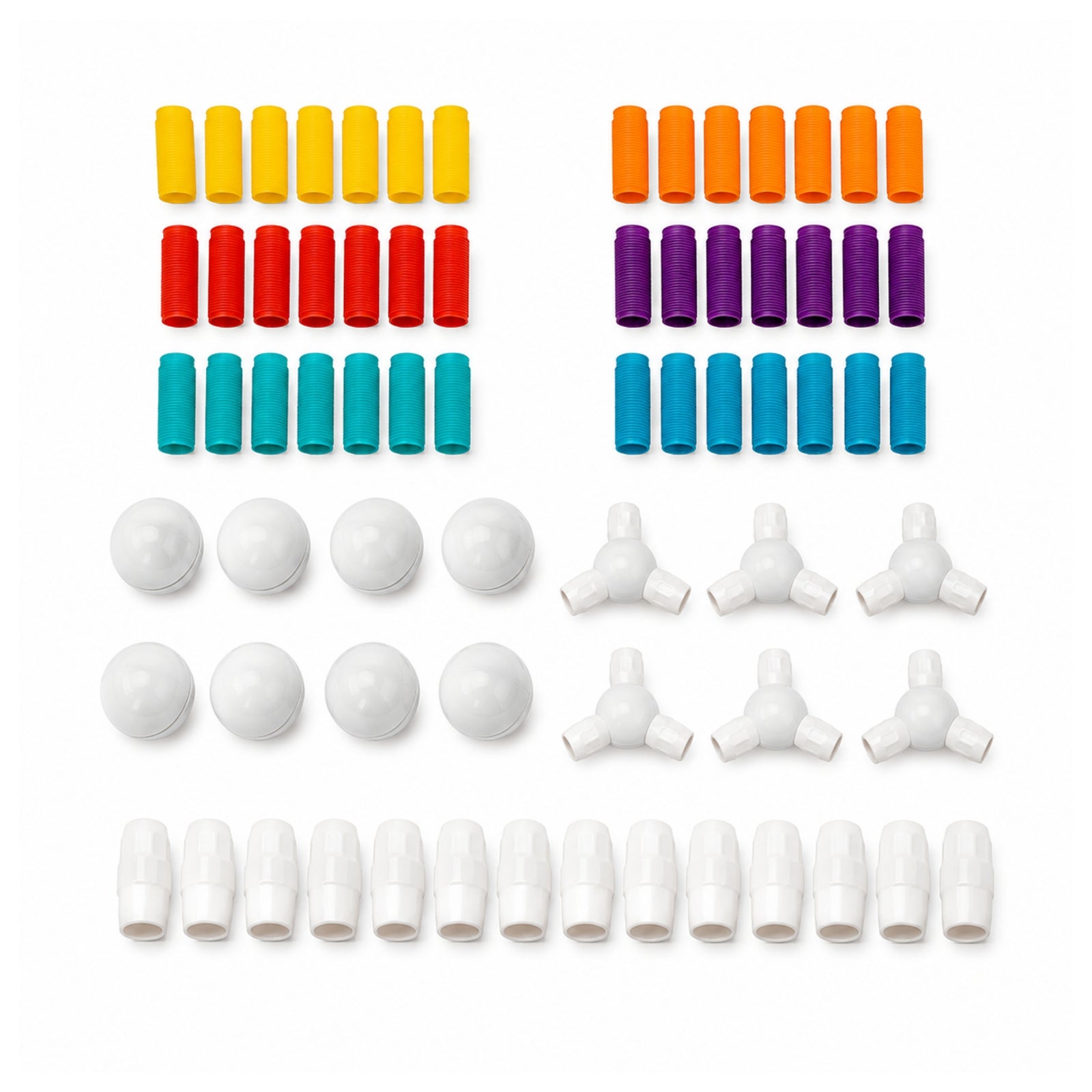 108-Piece Flexible Magnetic Tube Building Block Set