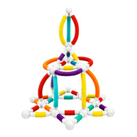 66-Piece Flexible Magnetic Tube Building Block Set