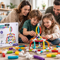 66-Piece Flexible Magnetic Tube Building Block Set