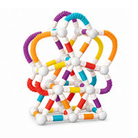 86-Piece Flexible Magnetic Tube Building Block Set
