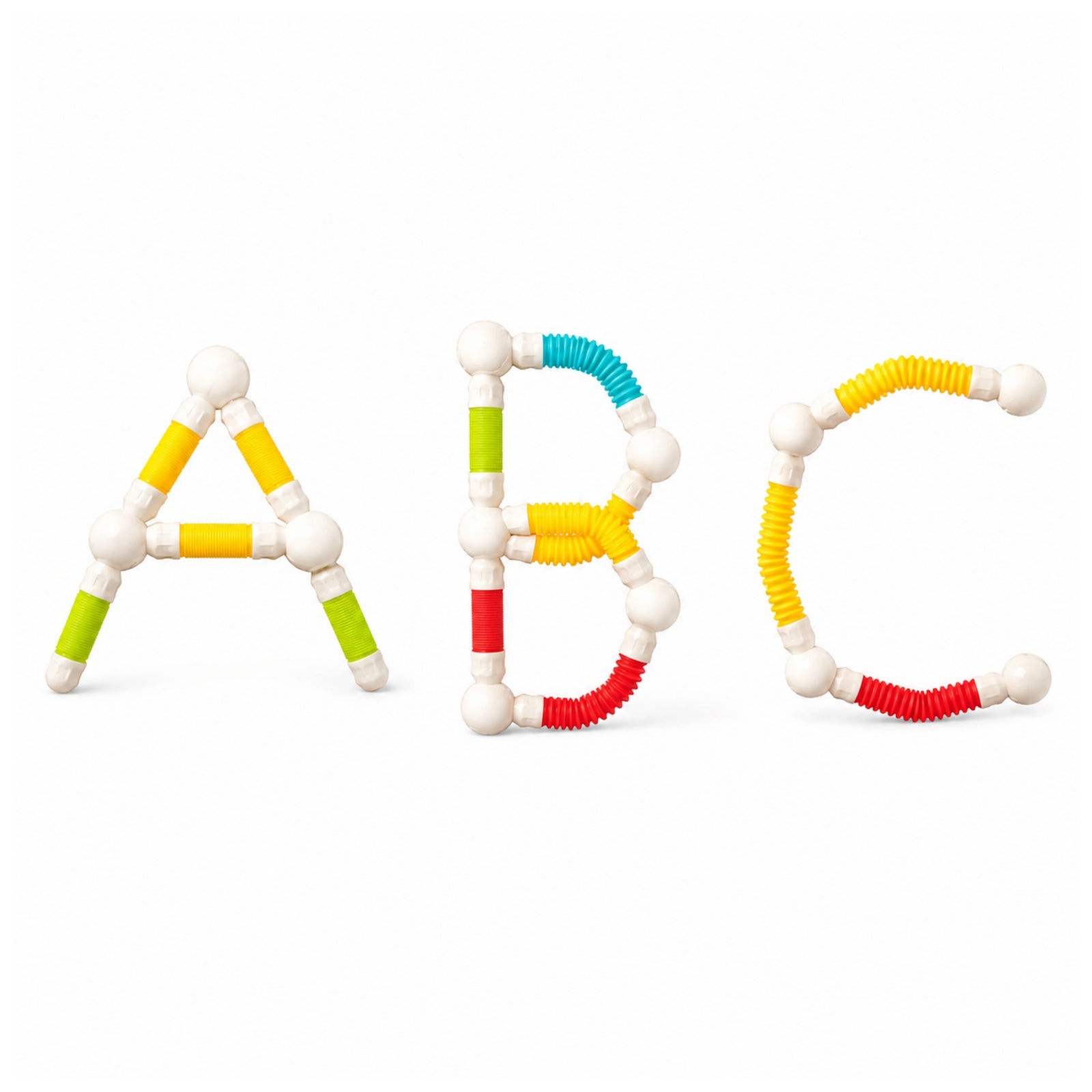 86-Piece Flexible Magnetic Tube Building Block Set