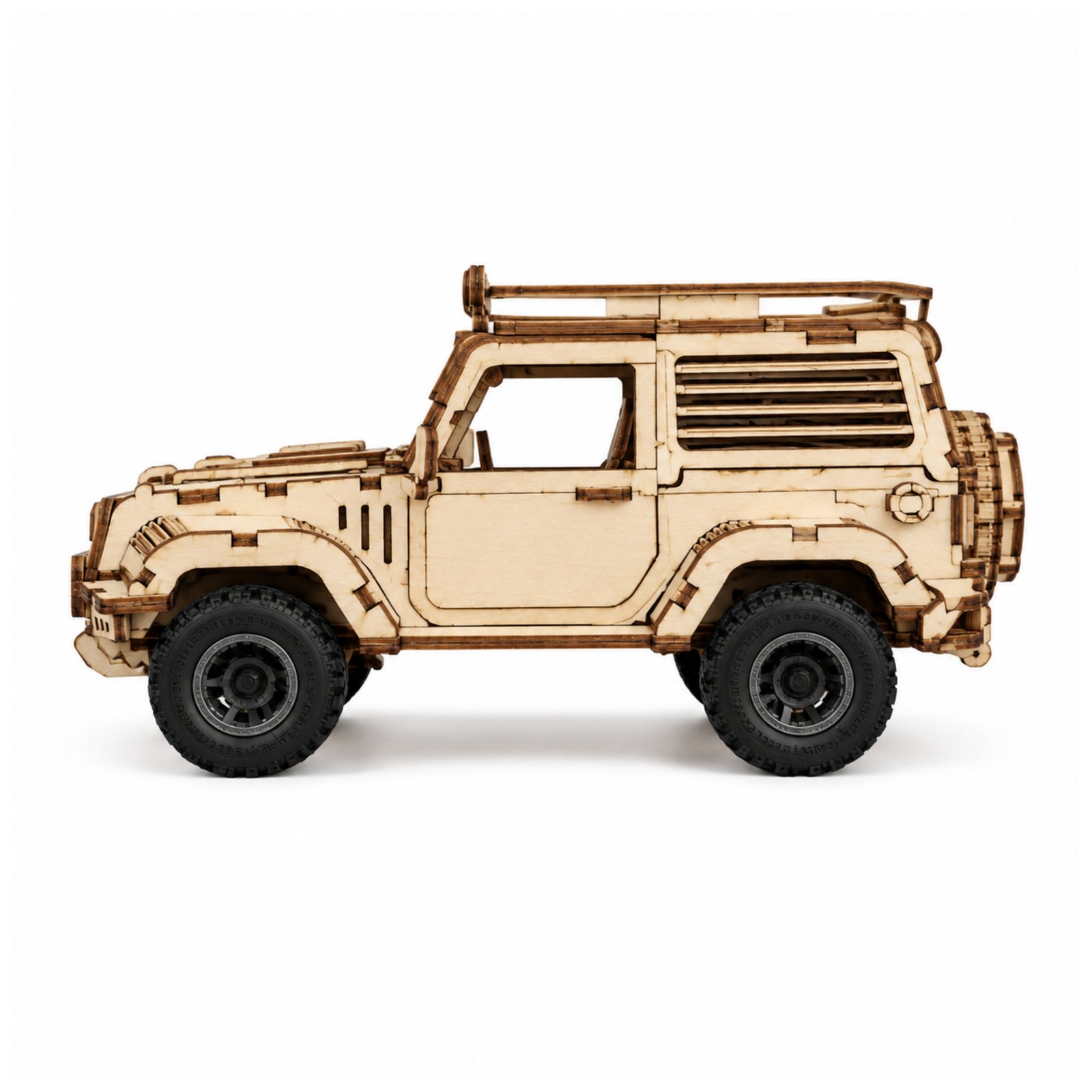 293-Piece DIY Wooden Assembly Military Off-Road Vehicle Model Kit