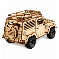 293-Piece DIY Wooden Assembly Military Off-Road Vehicle Model Kit